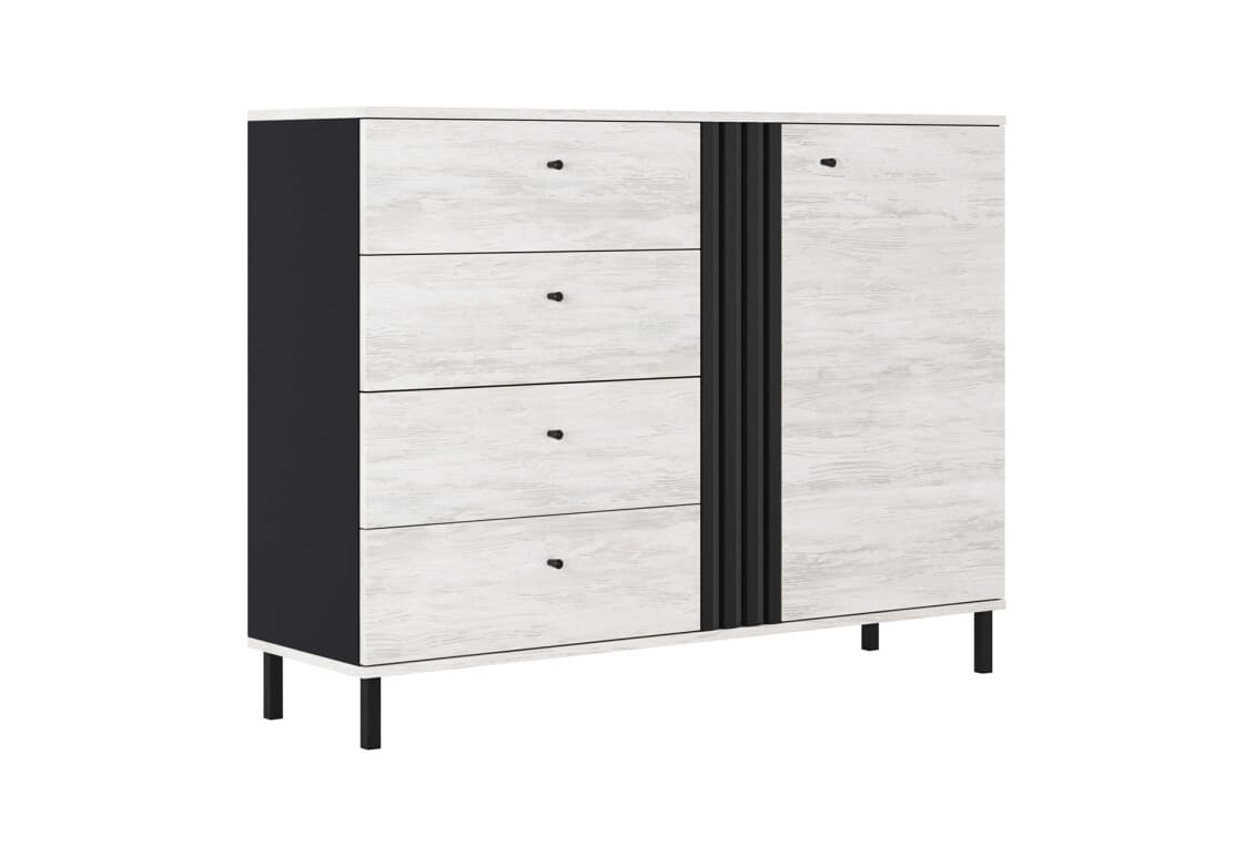 Комод Тео з дверцятами і 4 шухлядами 138 см