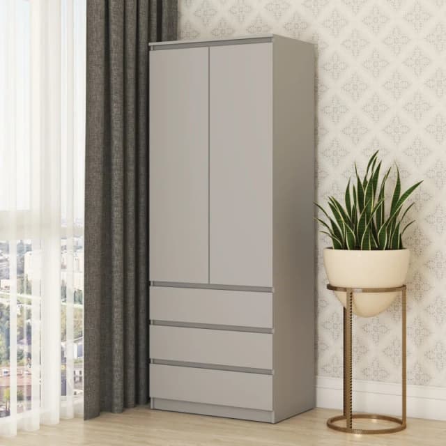 Шафа розпашна з ящиками Нео 2Д3Ш 80x50x210 см Бетон