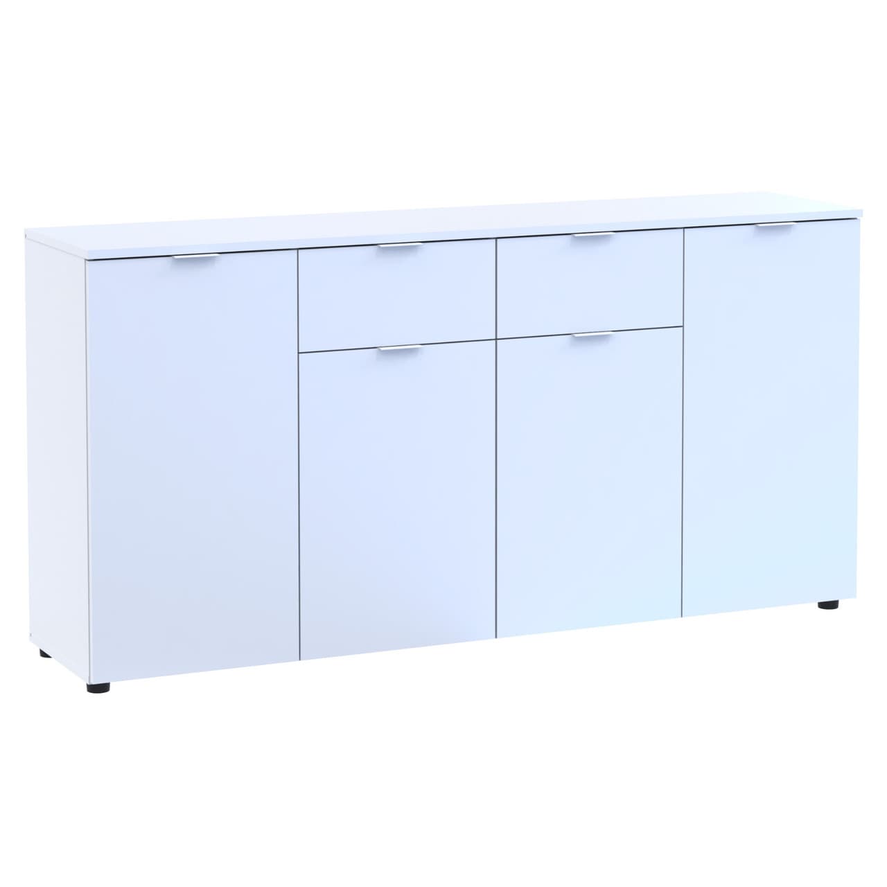 Комод Doros Рон 7 Білий 4 фасади 2 шухляди 160х38х81 (44900222)