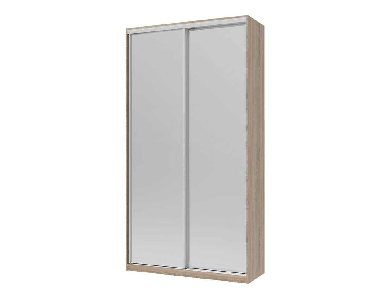 Шафа купе Doros Сіті Лайт Дуб Cонома 2 Дзеркала 120х45х225 (44900068)