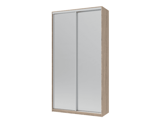 Шафа купе Doros Сіті Лайт Дуб Cонома 2 Дзеркала 120х60х225 (42002036)