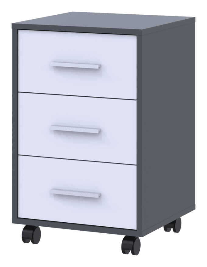 Тумба Doros Т3 Графіт/Білий 43х42х66.4 (41902062)