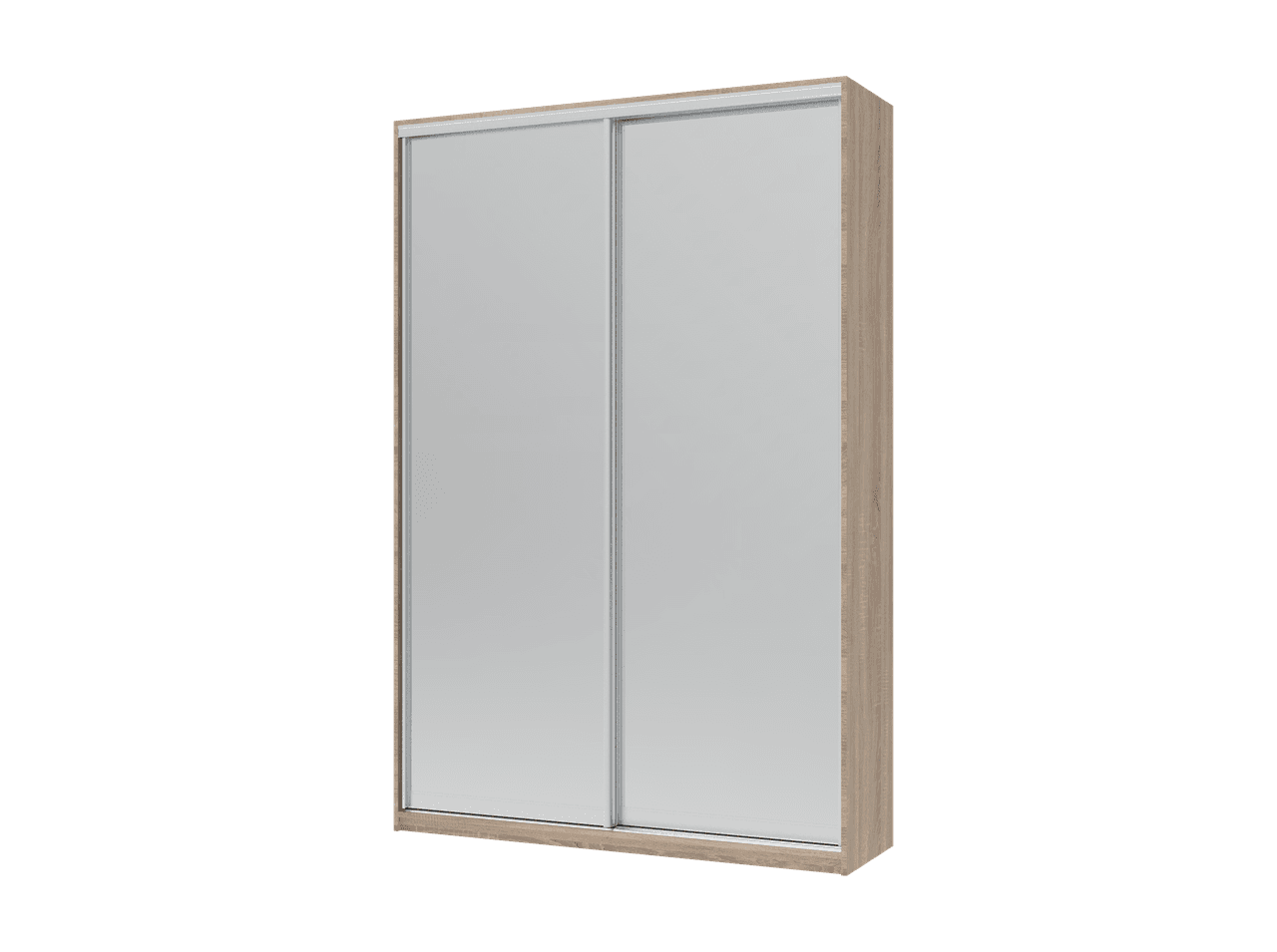 Шафа купе Doros Сіті Лайт Дуб Cонома 2 Дзеркала 150х45х225 (42002038)