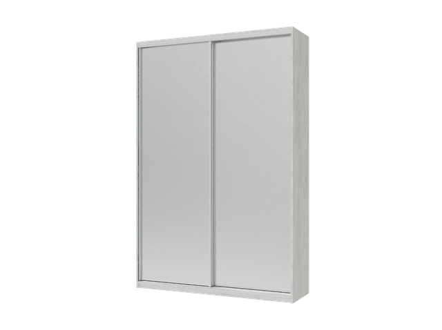 Шафа купе Doros Сіті Лайт Біле дерево 2 Дзеркала 150х45х225 (42002059)