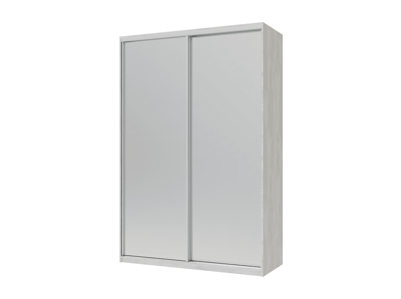 Шафа купе Doros Сіті Лайт Біле дерево 2 Дзеркала 150х60х225 (42002061)