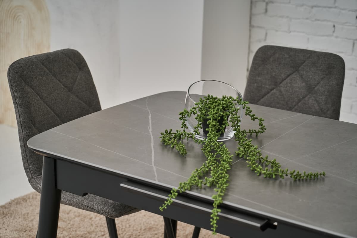 Керамічний стіл  TM-76 петра грей + чорний 6