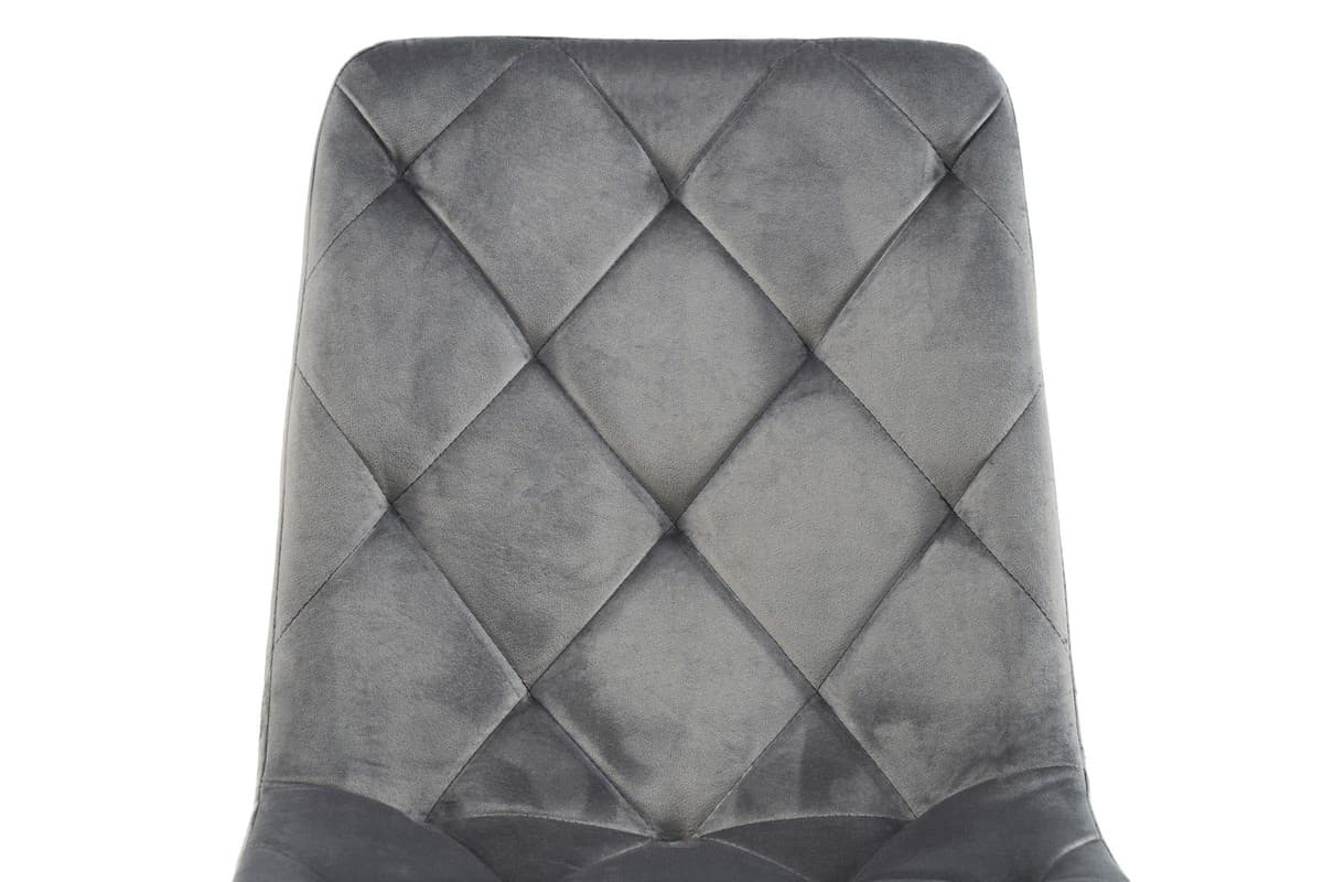 Стілець N-41 світло-сірий велюр + білий 6