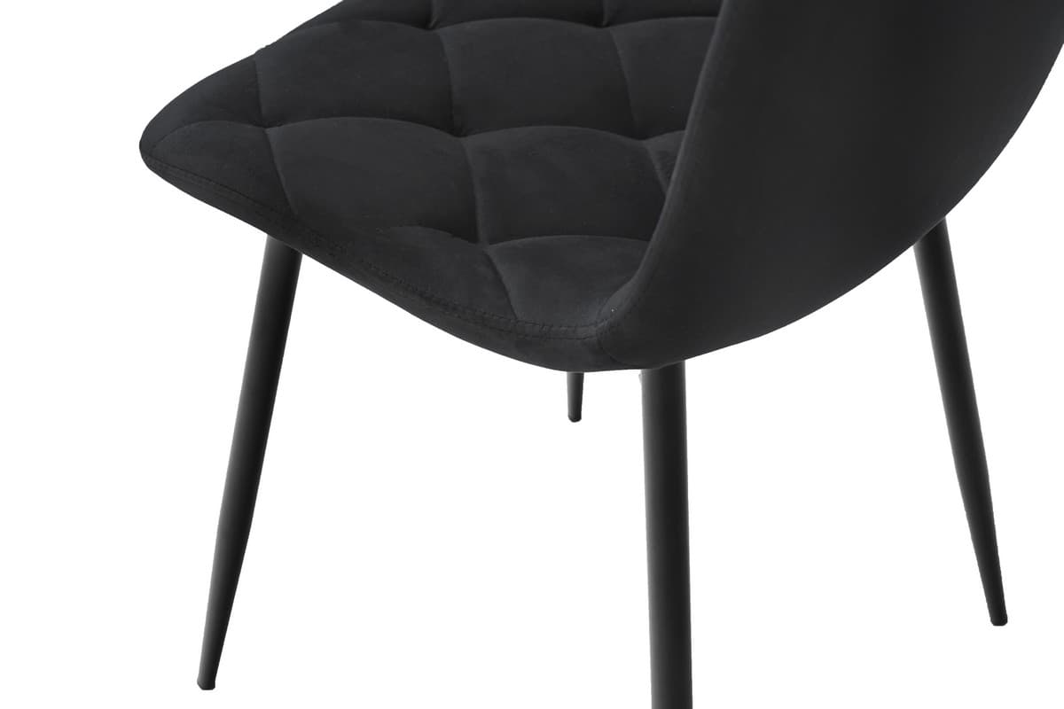 Стілець N-41 чорний велюр + чорний 9
