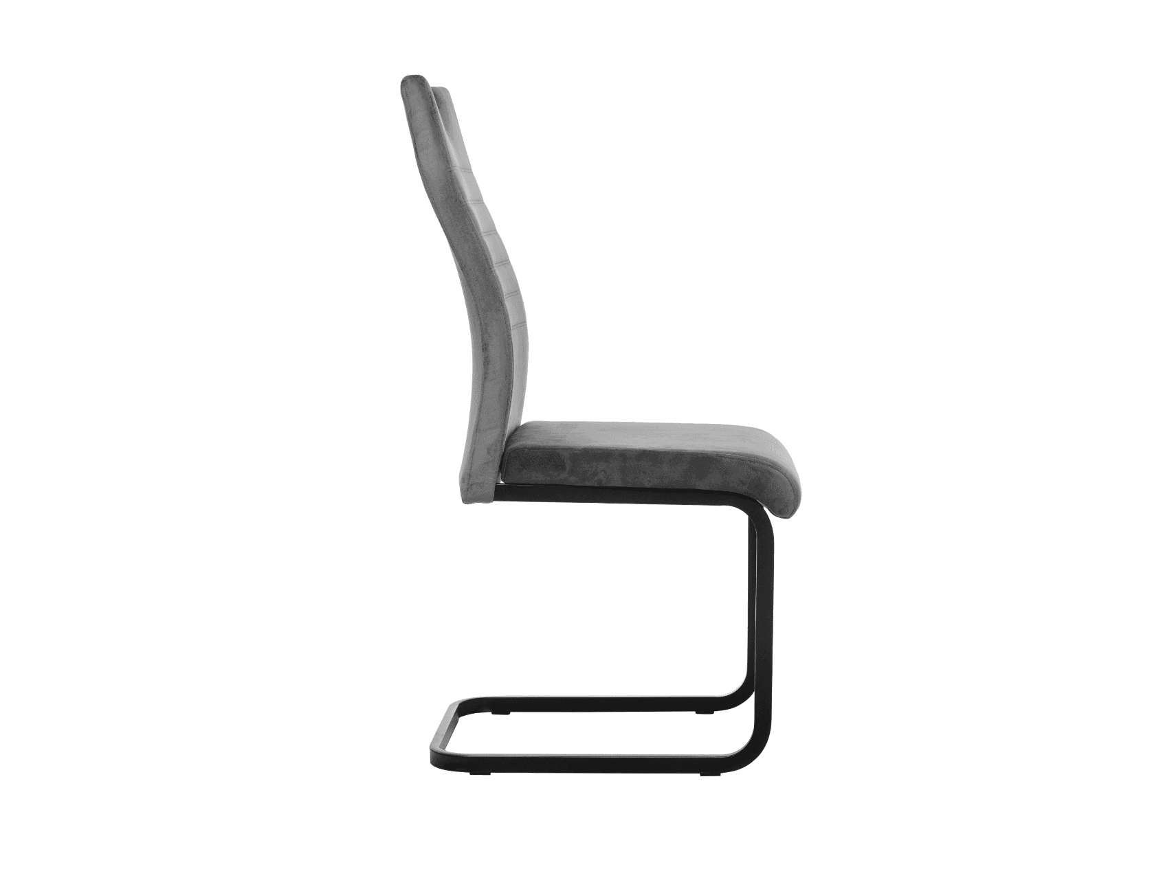 Стілець S-121 сірий велюр + чорний 2