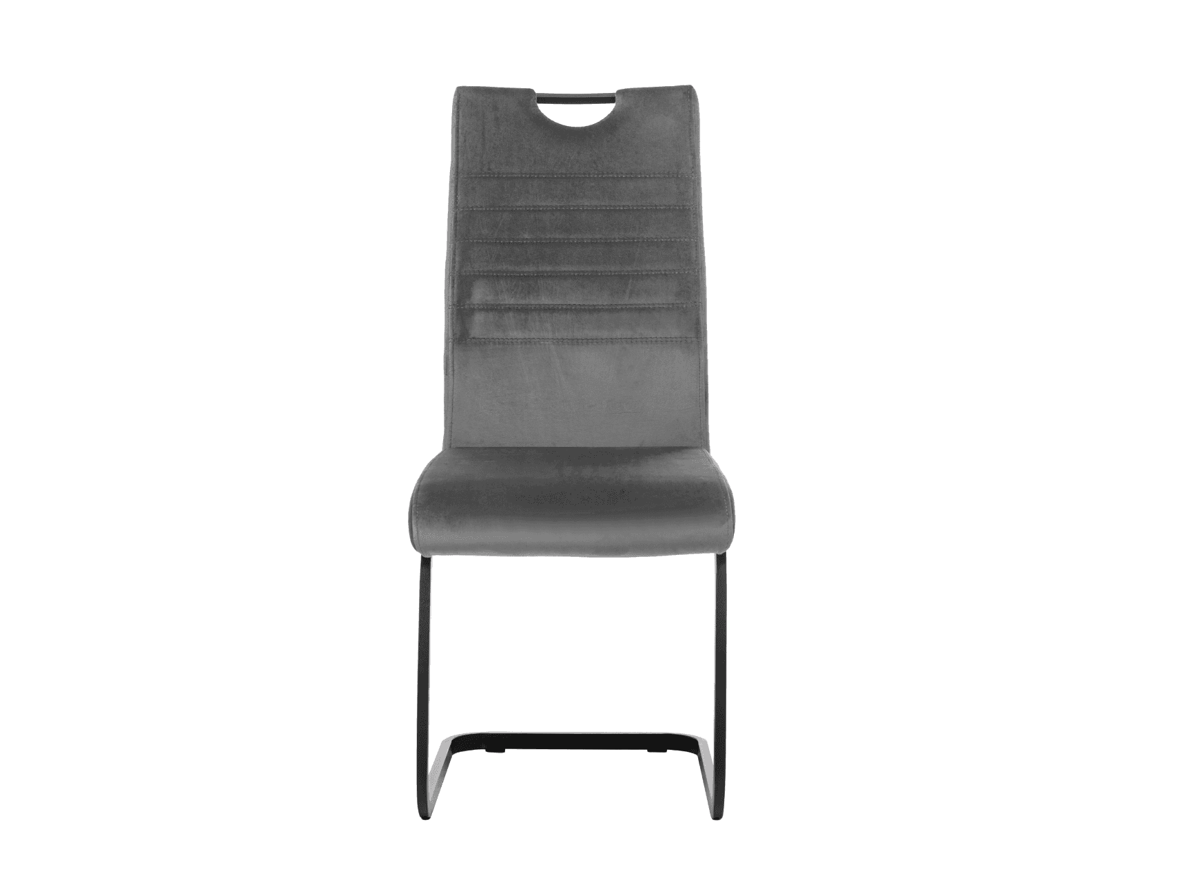 Стілець S-121 сірий велюр + чорний 5