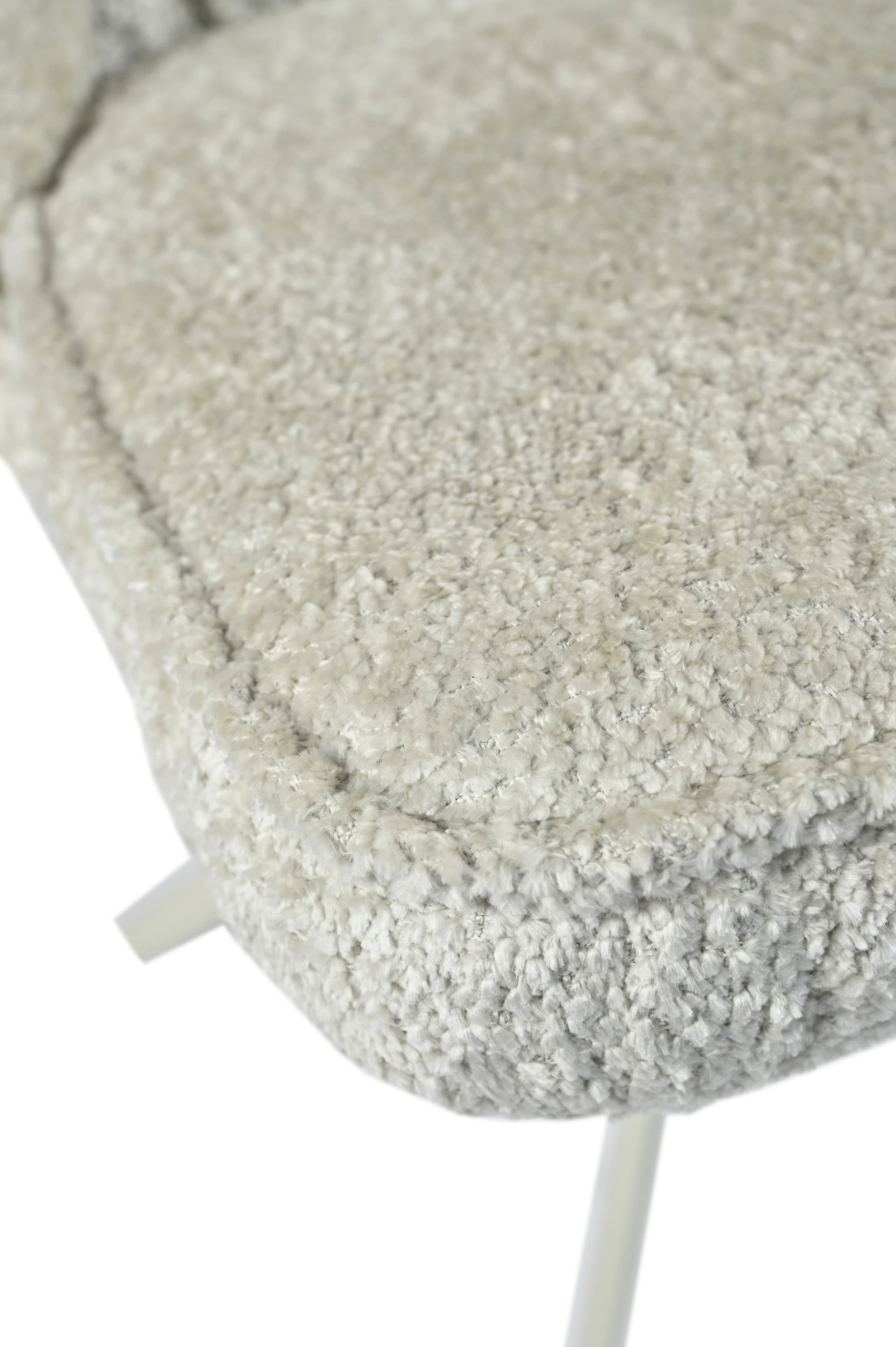 Стілець поворотний R-168 перлинний нюд + білий 10