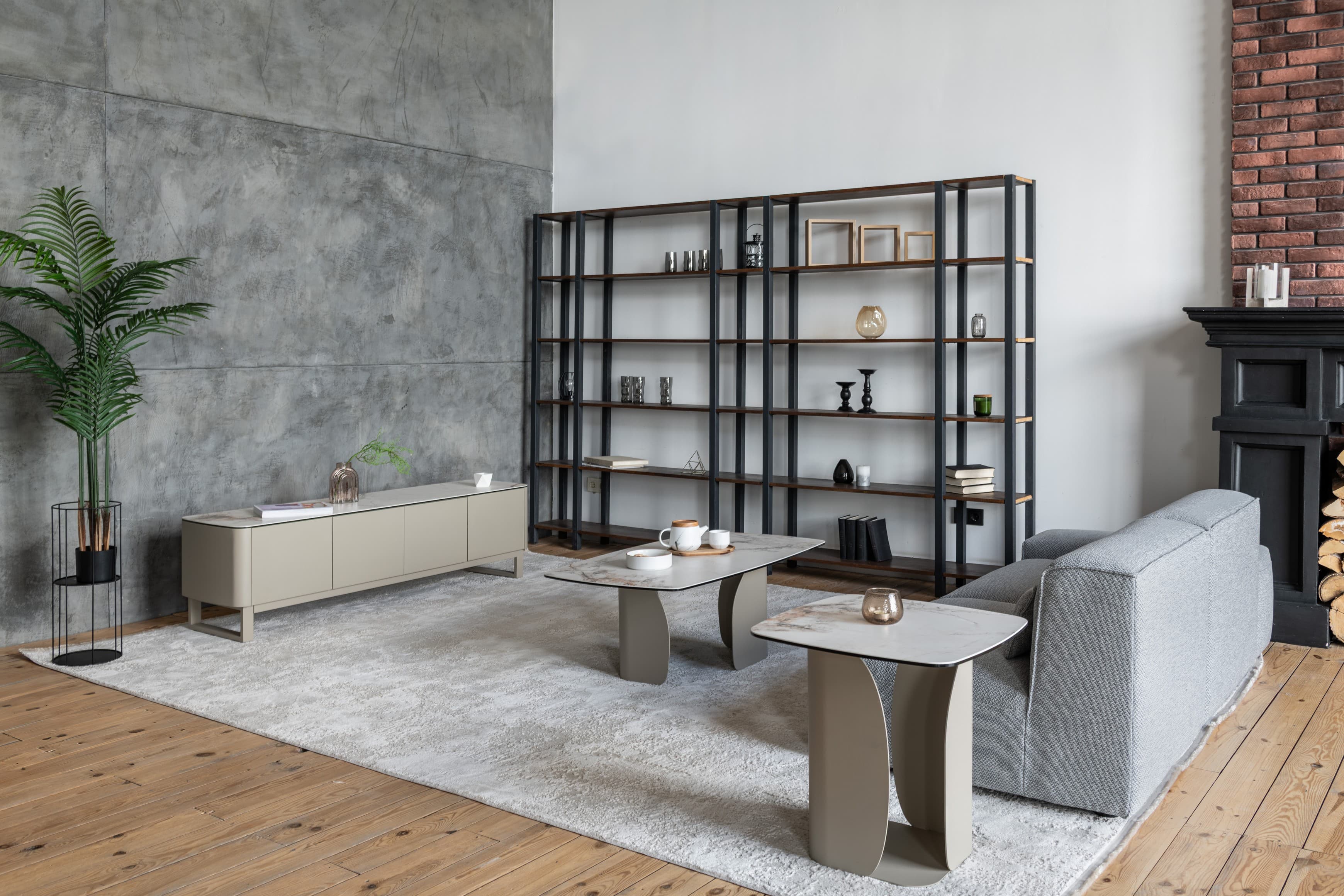 Журнальний стіл "Крістіано" аврора голд + бежевий 5