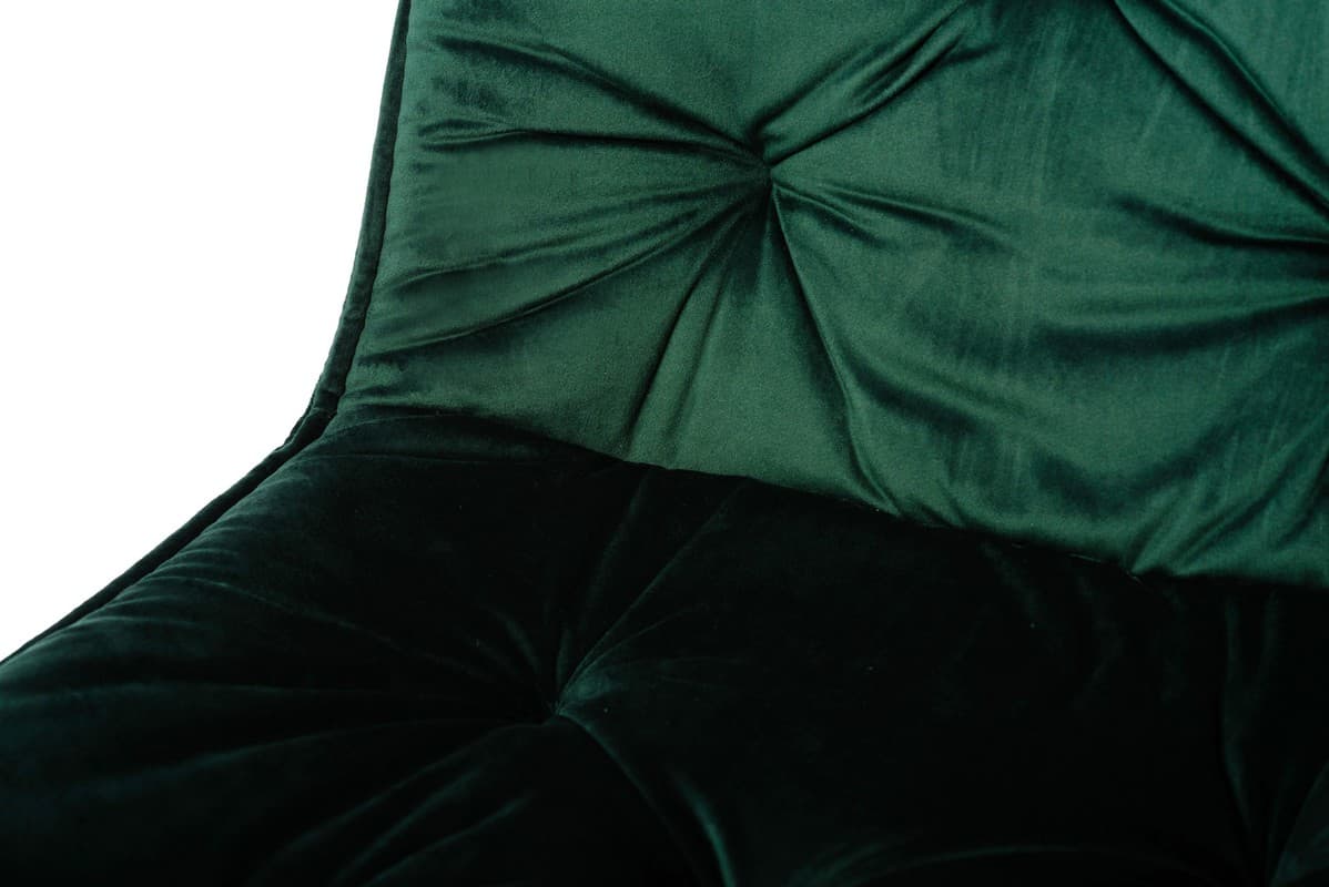 Стілець M-48 смарагдовий велюр + чорний 8