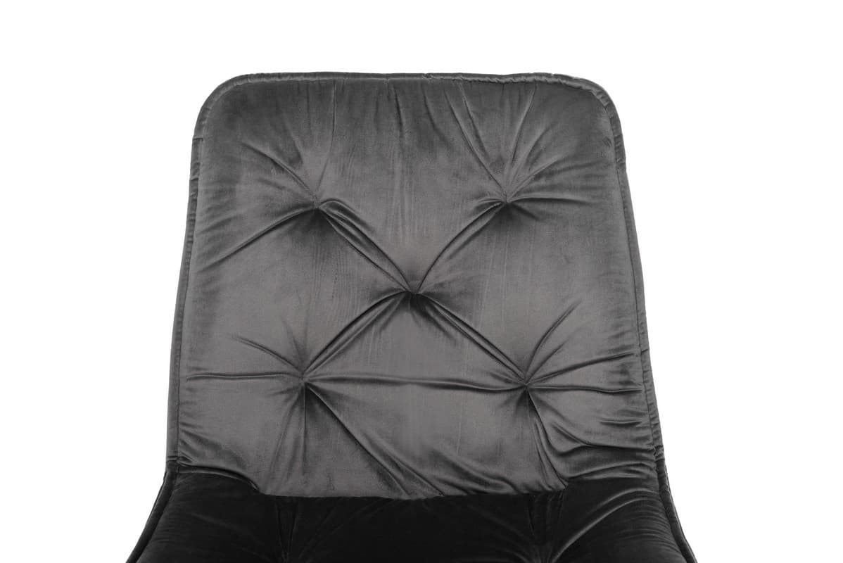 Стілець M-48 сірий велюр + чорний 6