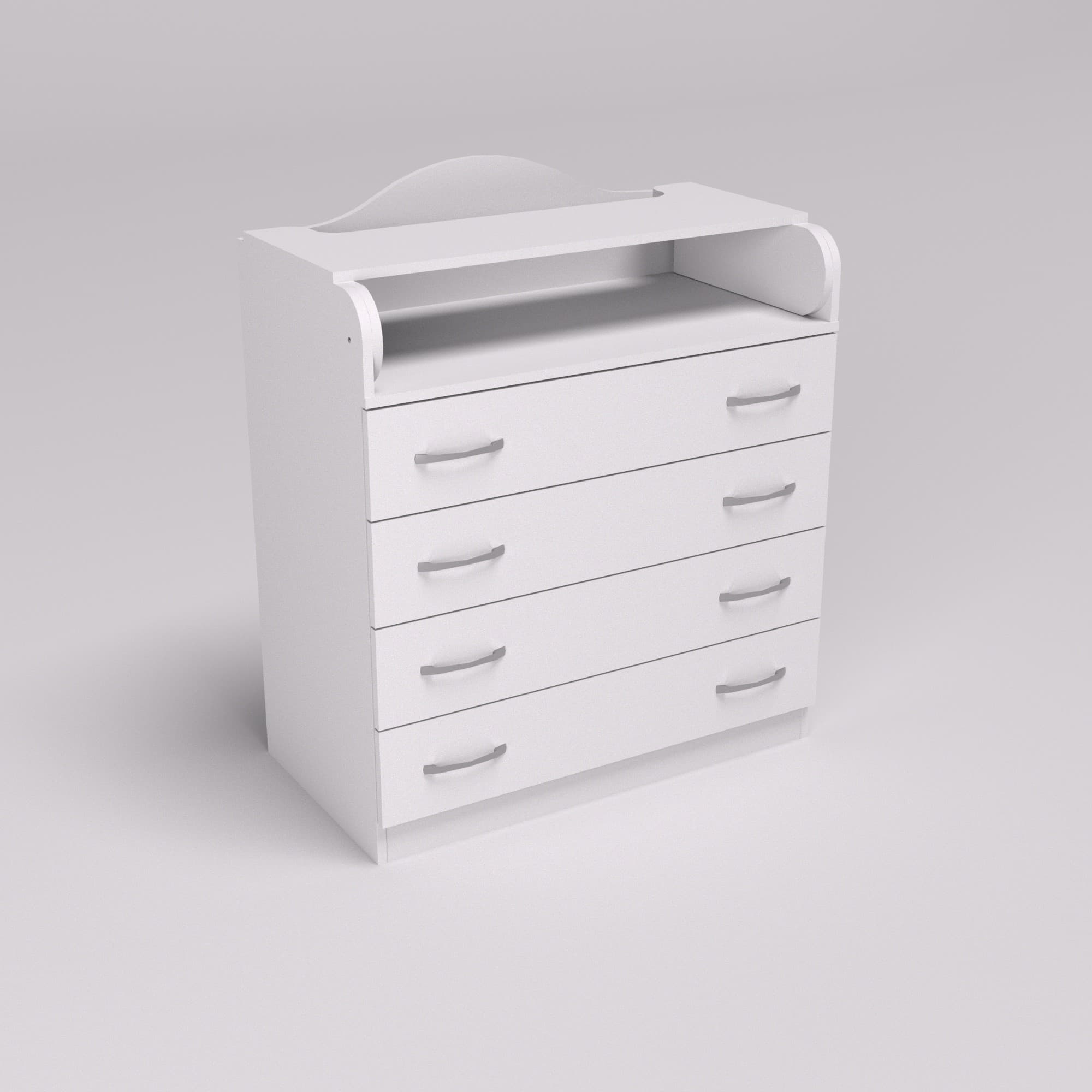 Комод пеленальний №1, Білий, 864/465/1020