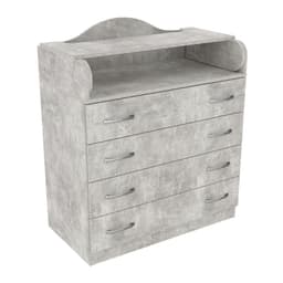 Комод пеленальний №1, Бетон, 864/465/1020