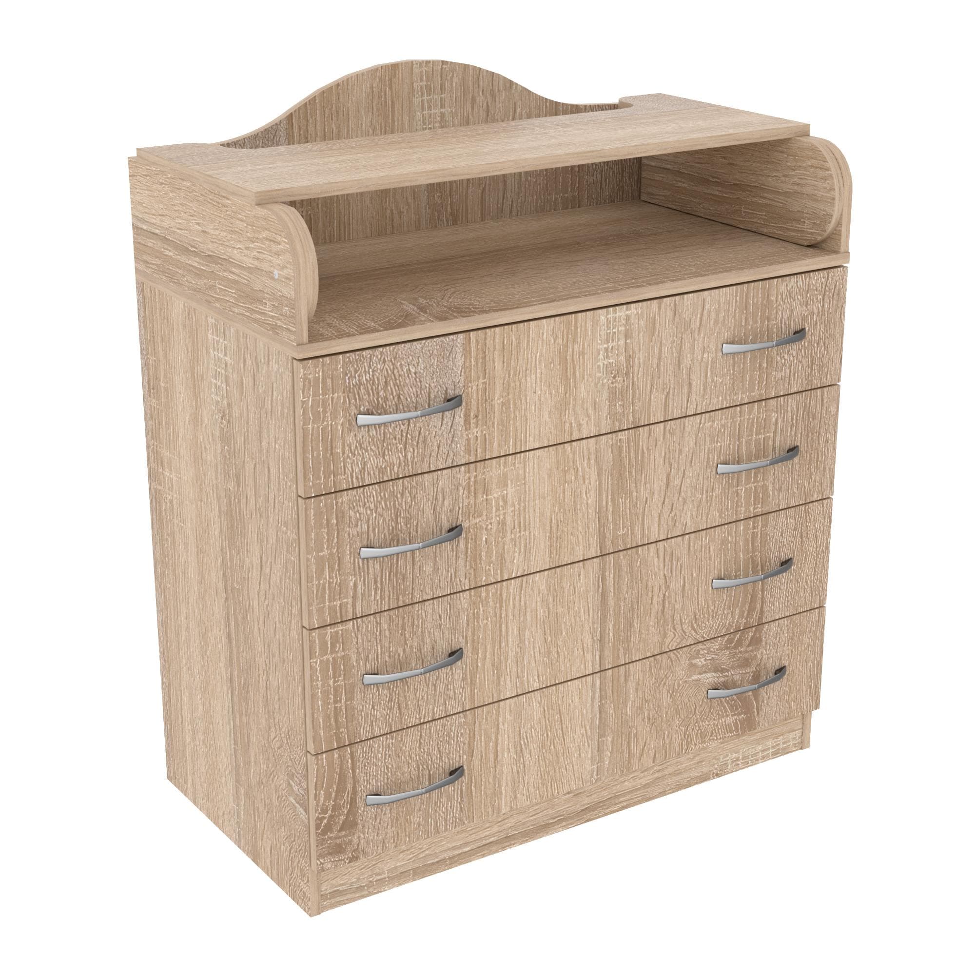 Комод пеленальний №1, Дуб Сонома, 864/465/1020