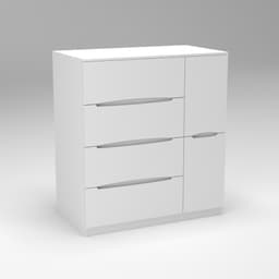 Комод Дельта №2, Білий, 1090/610/1200