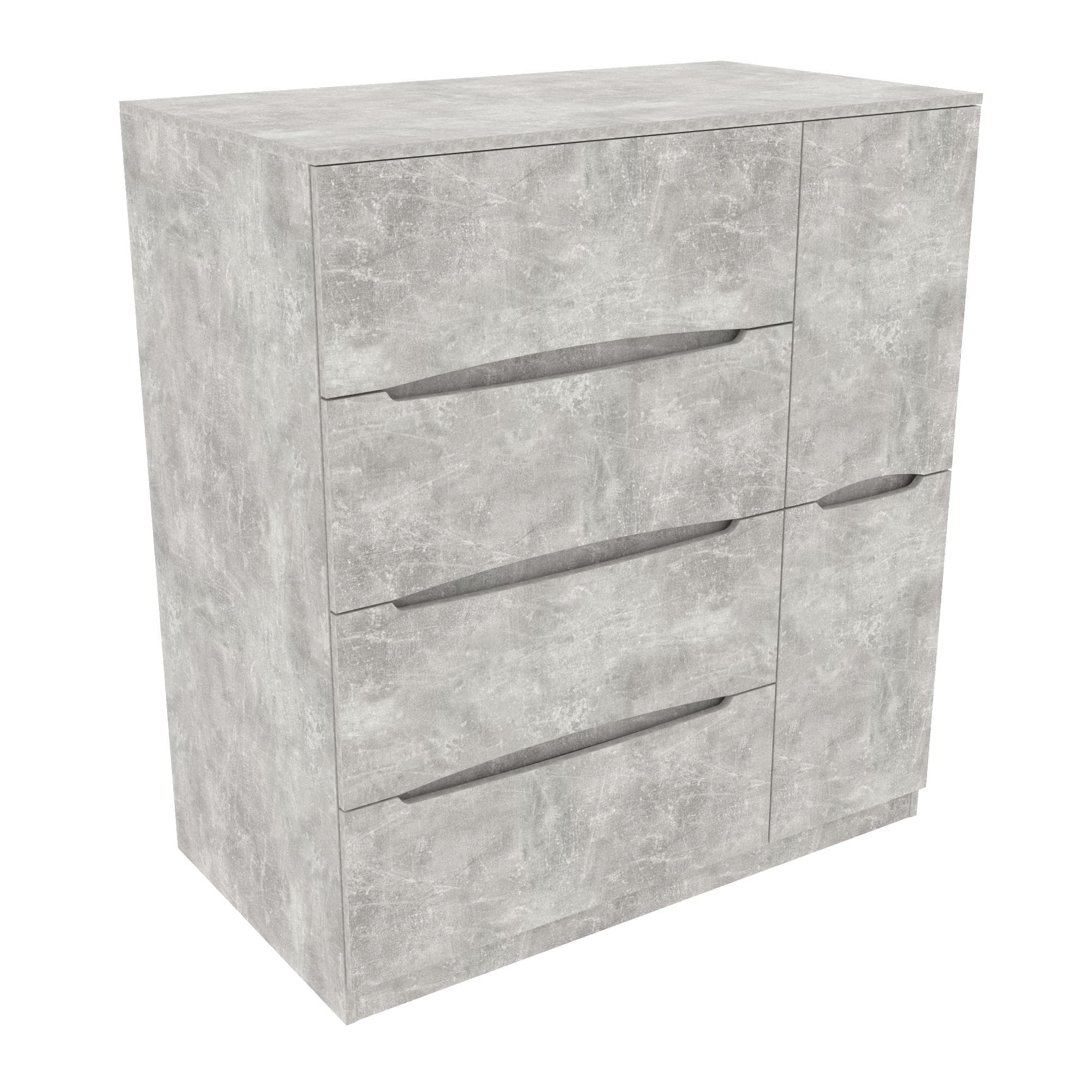 Комод Дельта №2, Бетон, 1090/610/1200