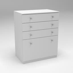 Комод Favorit F-1, Білий, 800/500/1000