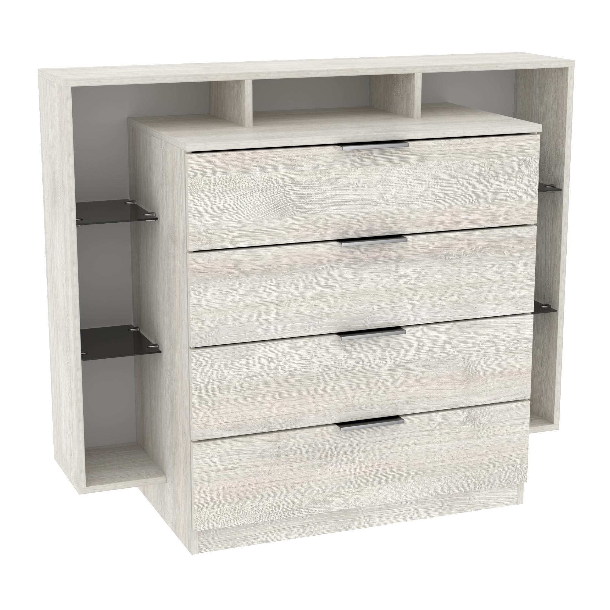 Комод Крістал, Дуб Шамоні Світлий, 1200/450/1000