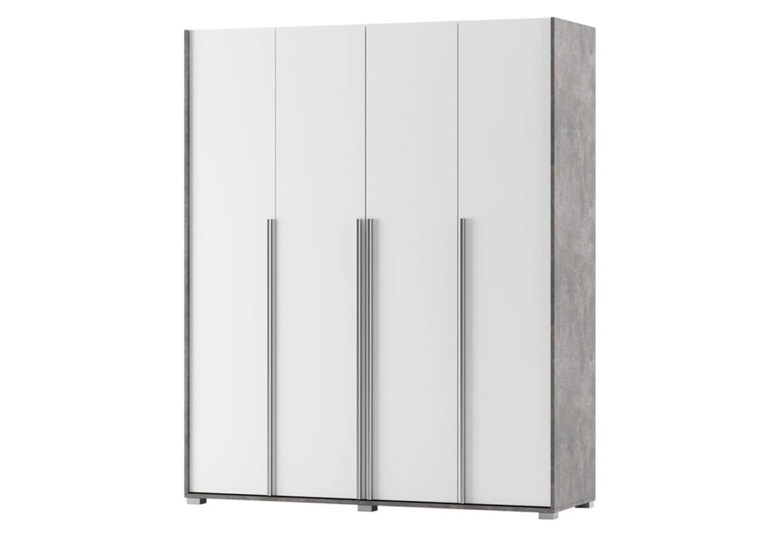 Шафа Алекса 4-дверна 180 см Ательє світлий / Німфеа альба