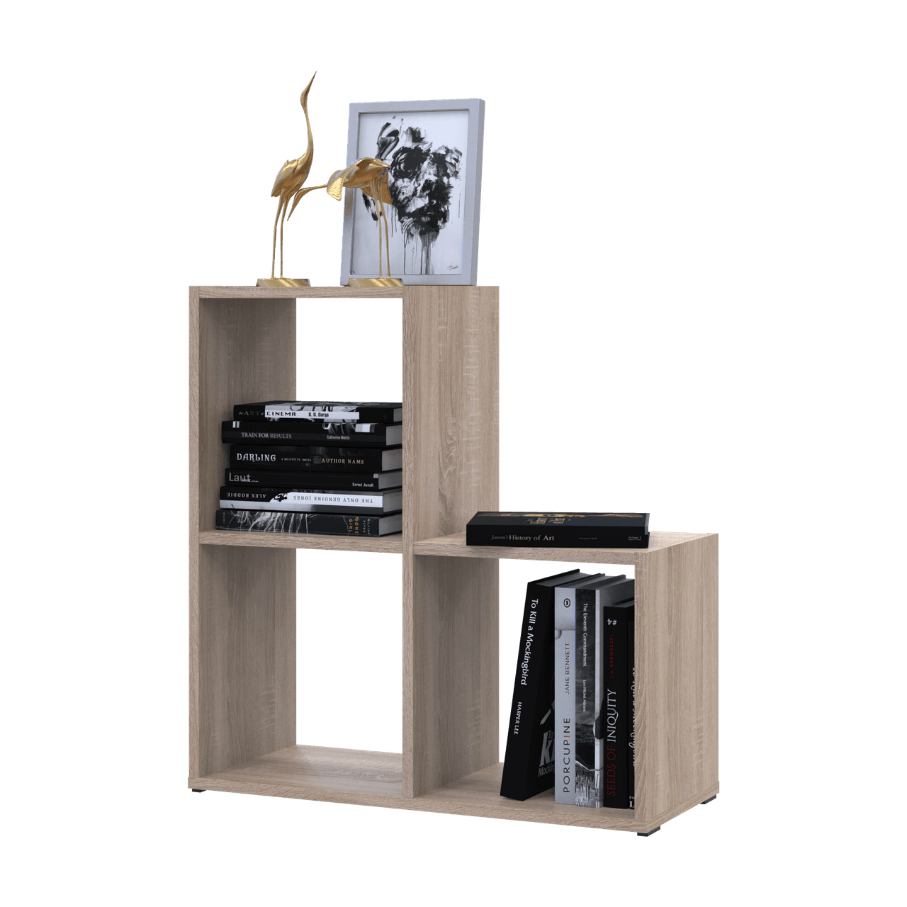 Стелаж Doros Степ 2х2 Дуб сонома відкритий 69х28.8х71.4 (41516155)