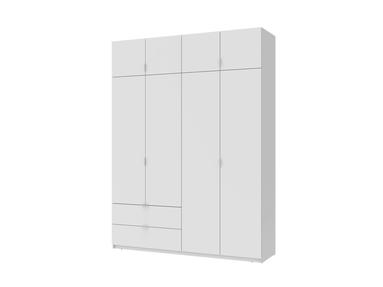 Розпашна Шафа для одягу Doros Лукас Білий 180х50х240 (80737069)