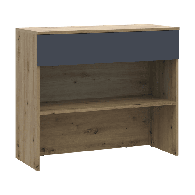 Тумба для взуття Doros Спліт Дуб Артізан/Графіт ДСП 94х39х80 (41901271)