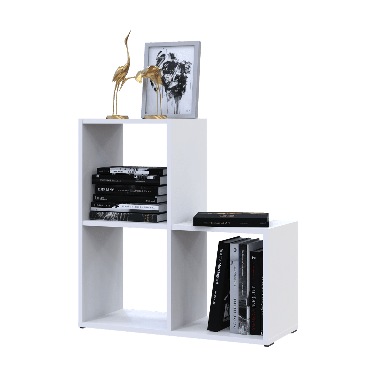 Стелаж Doros Степ 2х2 Білий відкритий 69х28.8х71.4 (41516156)