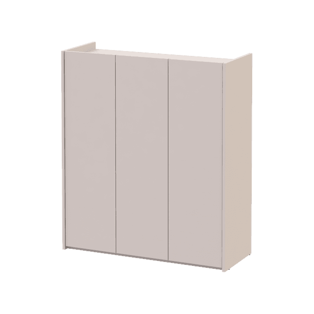 Тумба для взуття Doros Кассель Кашемір 3 ДСП 97х40х110 (41516209)