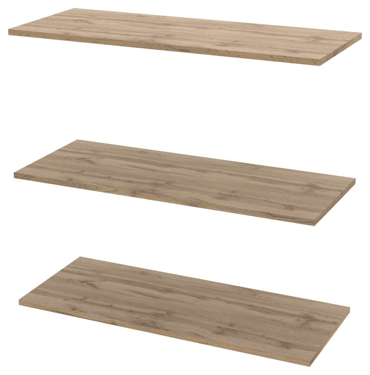 Полиця для одягу Doros Promo Дуб Сонома 3шт. 86.7х35х1.6 (41516028)