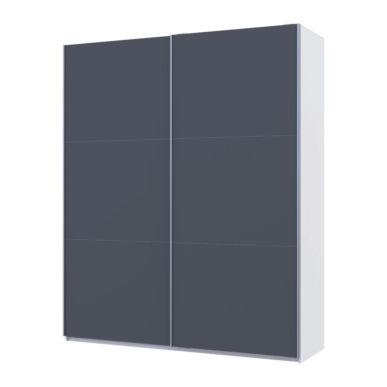 Шафа купе Doros G-Caiser Білий/Графіт 2 ДСП / 3 частини 200х60х240 (42005229)