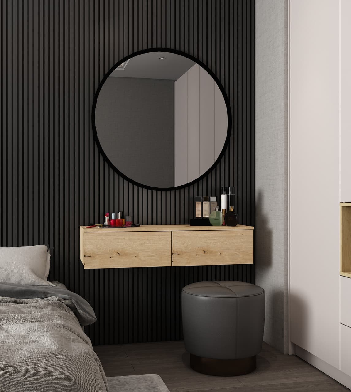 Туалетний столик Doros Левія Дуб Евок 2Ш 100х32х22 (41516095)