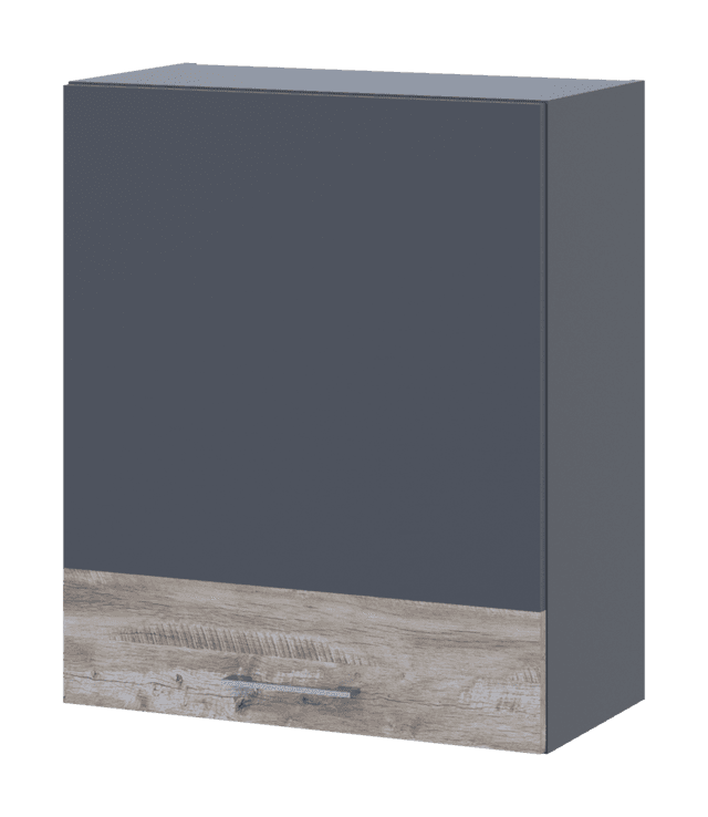 Кухня Doros Лея В72_Ш60 верхня ліва Графіт/Клондайк ДСП 60х31.6х72 (80359569.1)