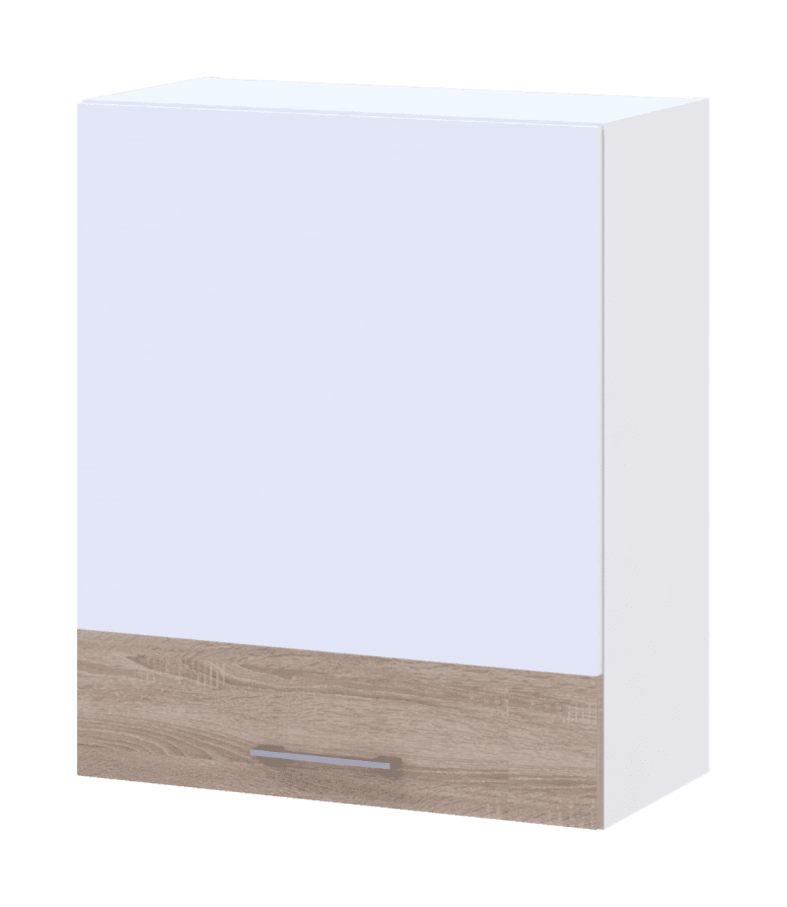 Кухня Doros Лея В72_Ш60 верхня права Білий/Дуб Сонома ДСП 60х31х72 (81359337.4)