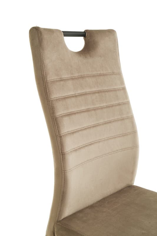 Стілець S-121 капучино велюр + чорний 7