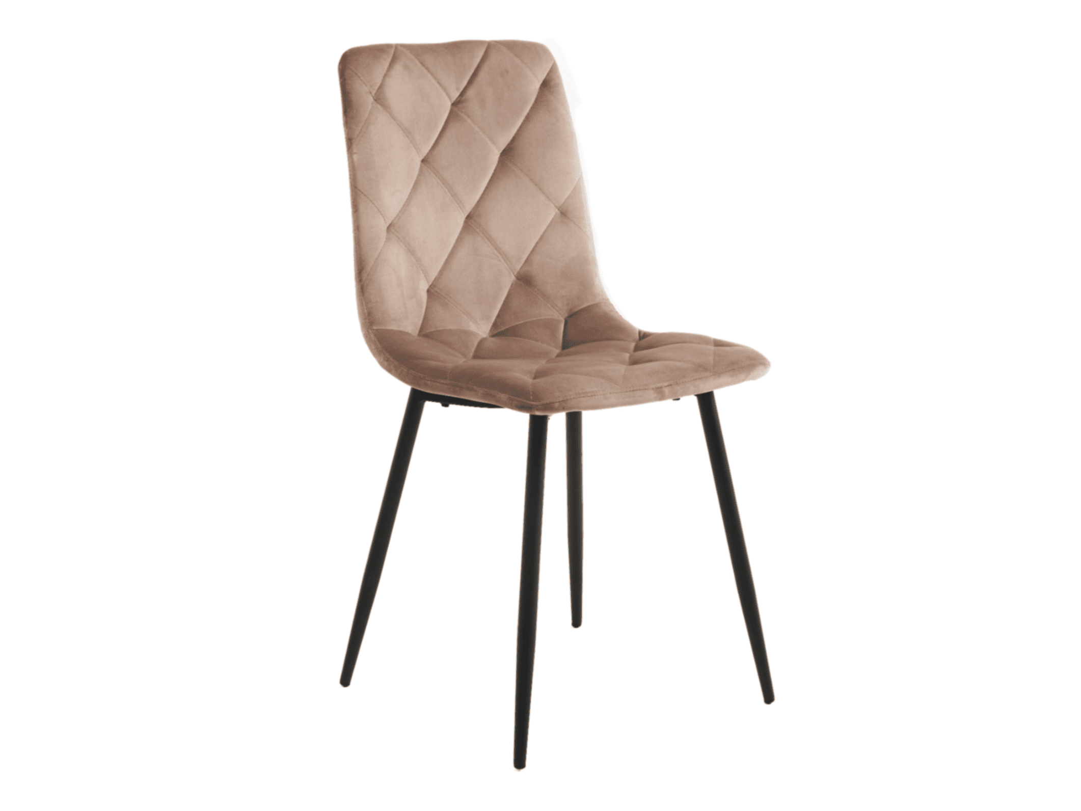 Стілець N-41 капучино велюр + чорний