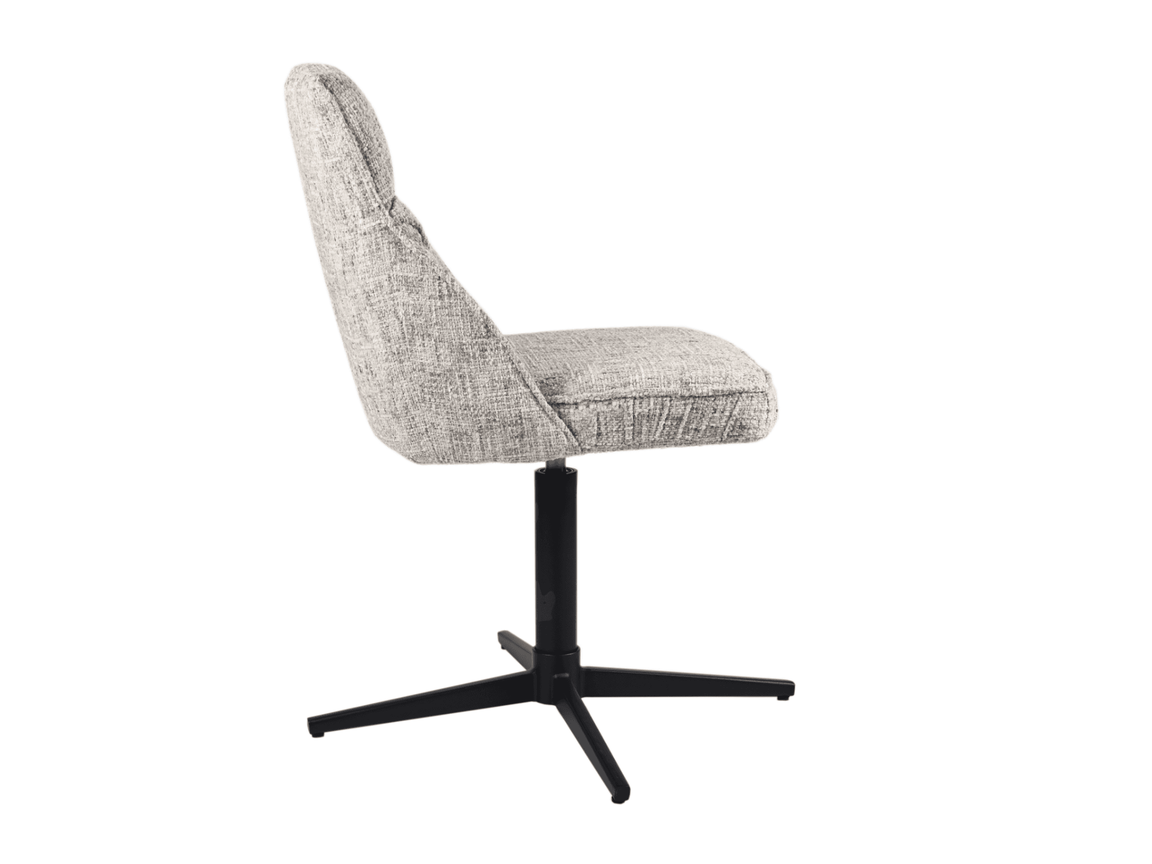 Стілець поворотний R-170 срібний + чорний 2