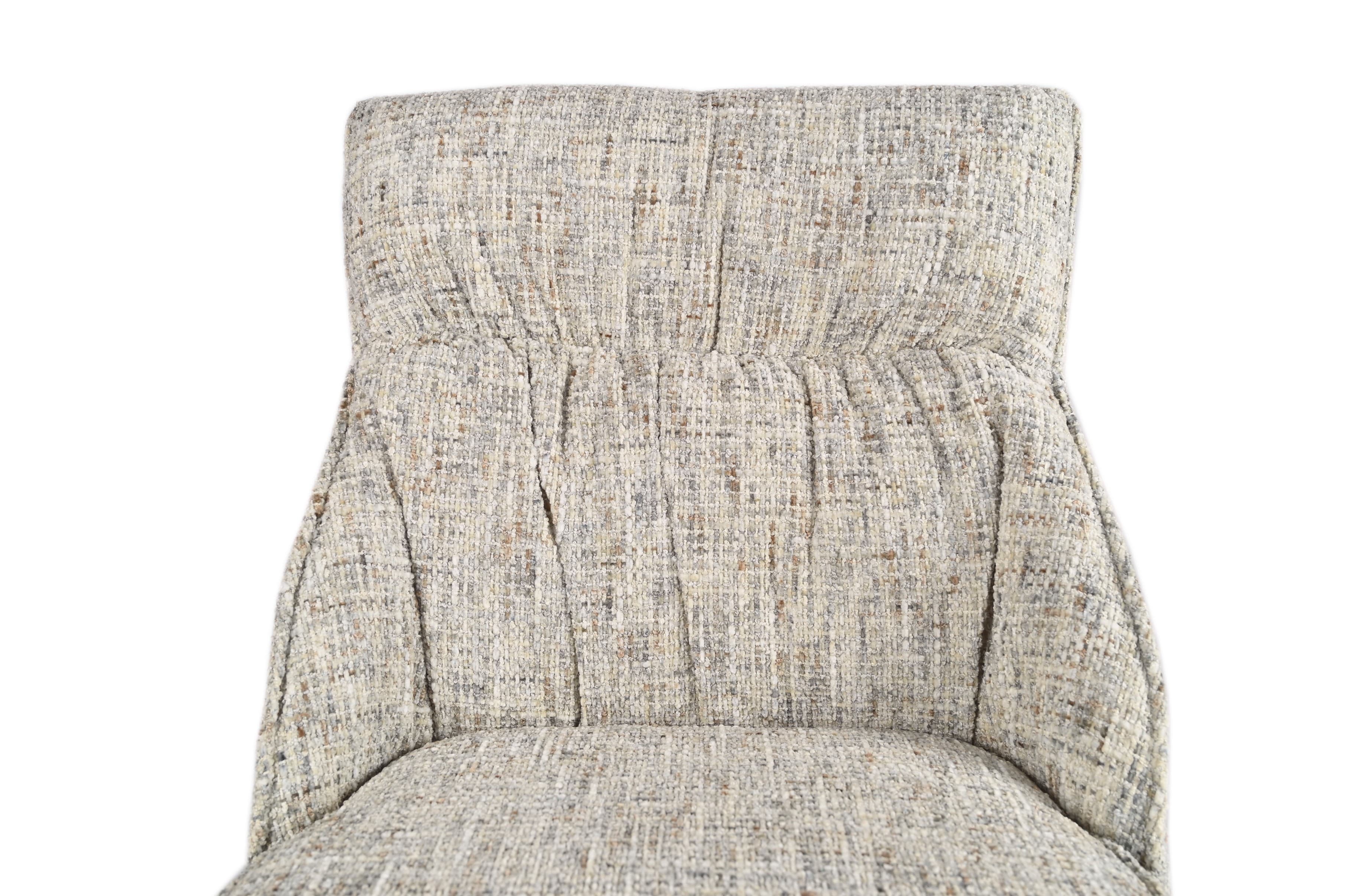 Стілець поворотний R-170 срібний + чорний 6