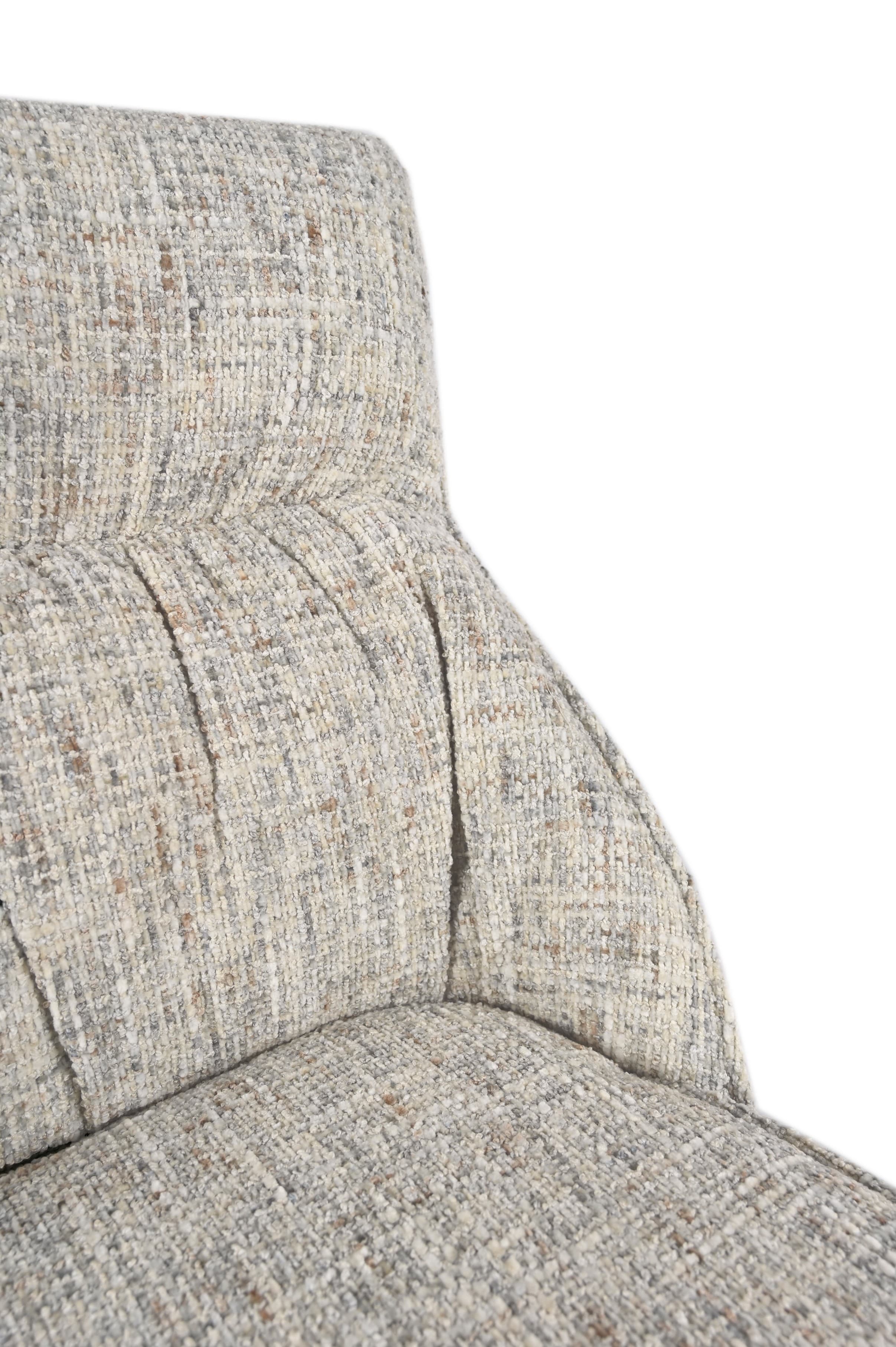 Стілець поворотний R-170 срібний + чорний 8