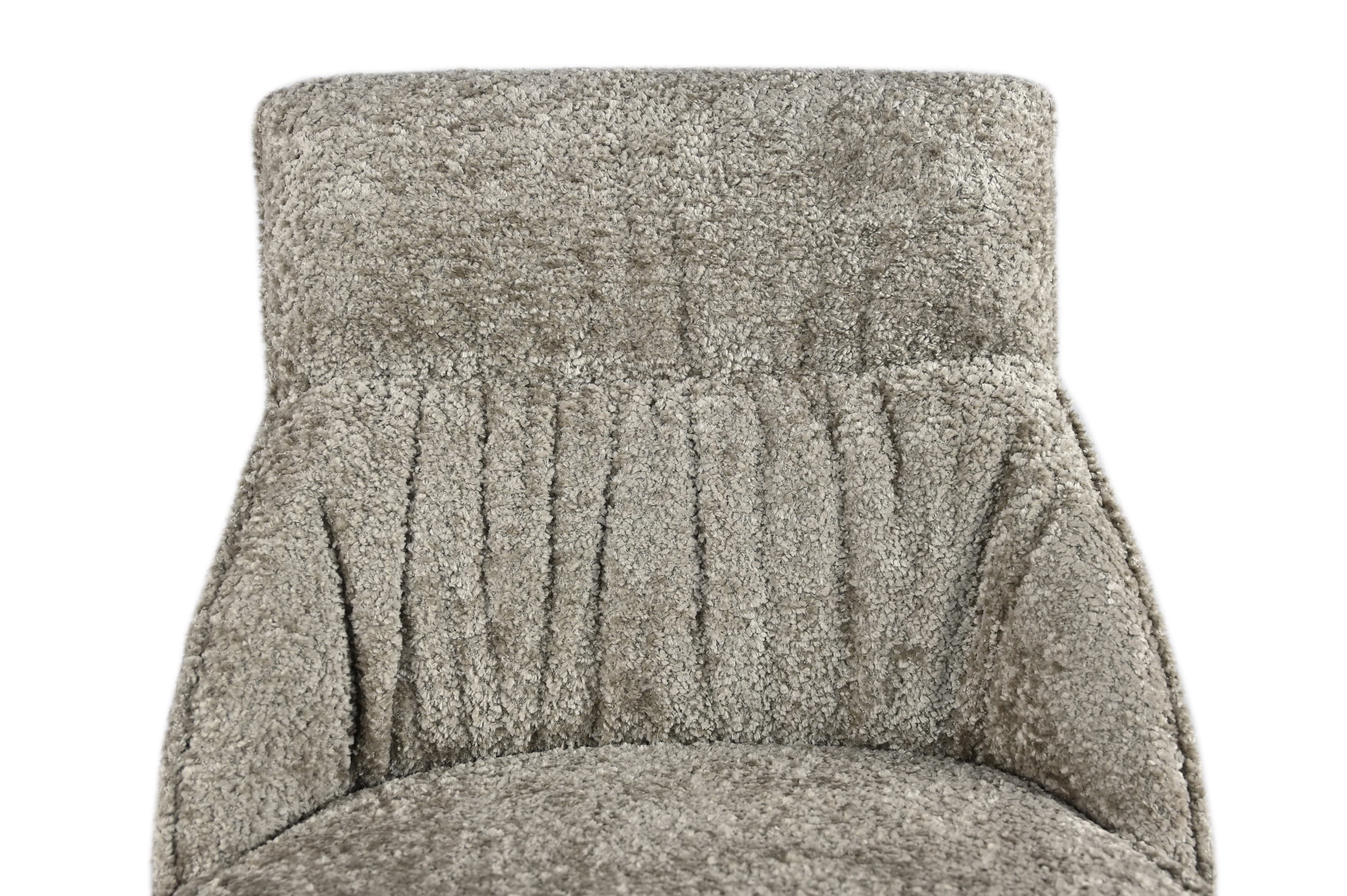 Стілець поворотний R-168 перлинний тауп + капучино 6