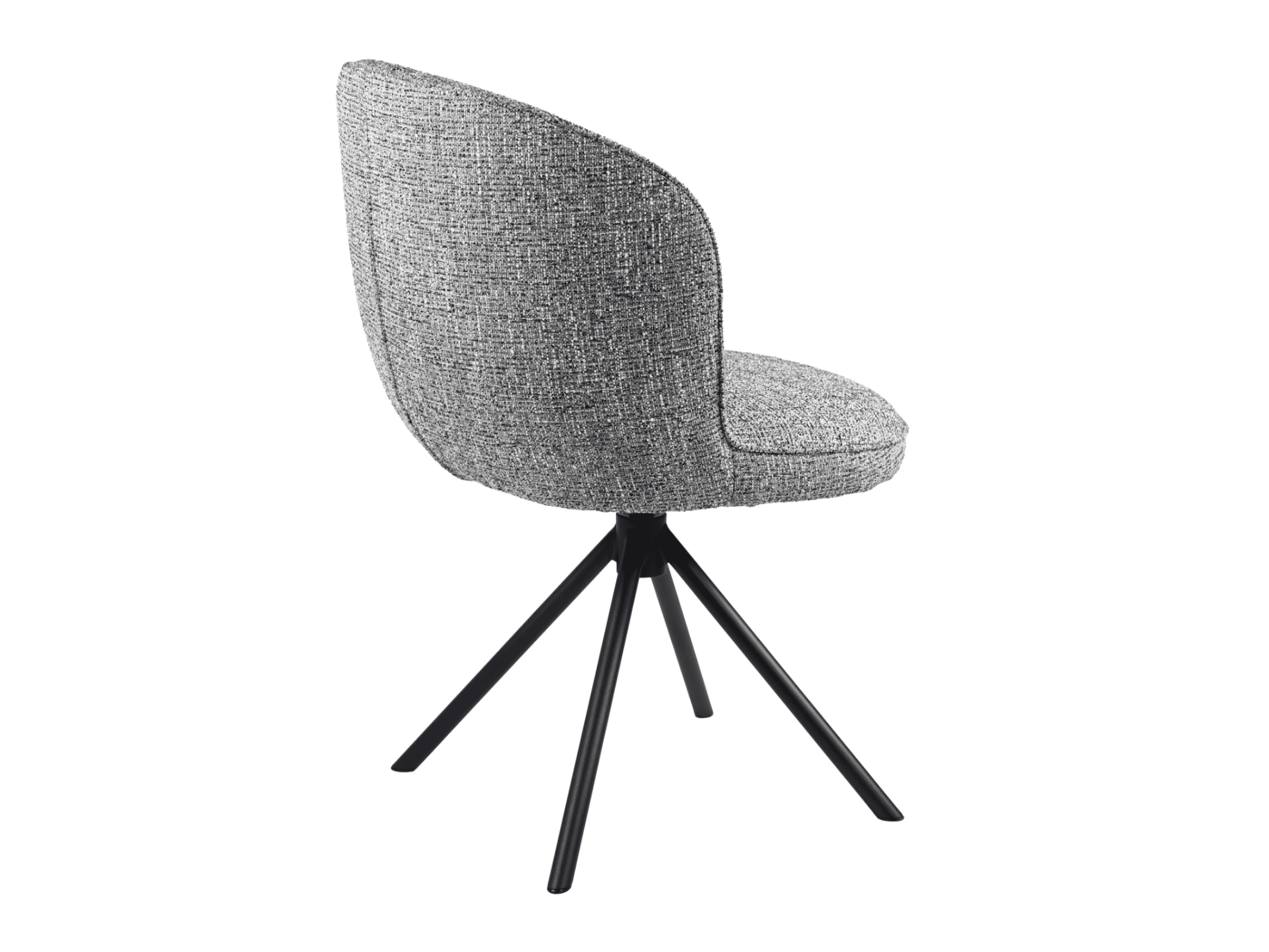 Стілець поворотний R-160 графітовий твід + чорний 3