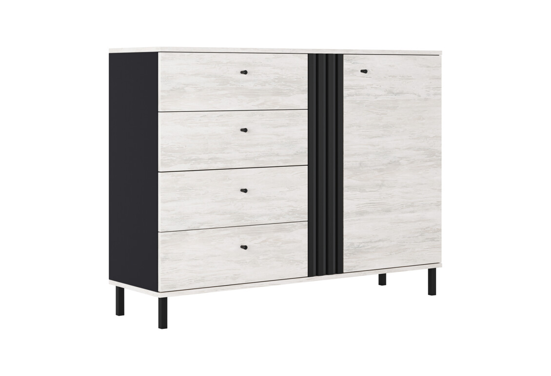Комод Тео з дверцятами і 4 шухлядами 138 см