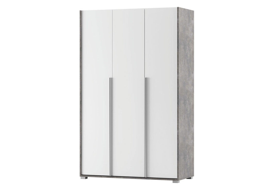 Шафа Алекса 3-дверна 120 см Ательє світлий / Німфеа альба