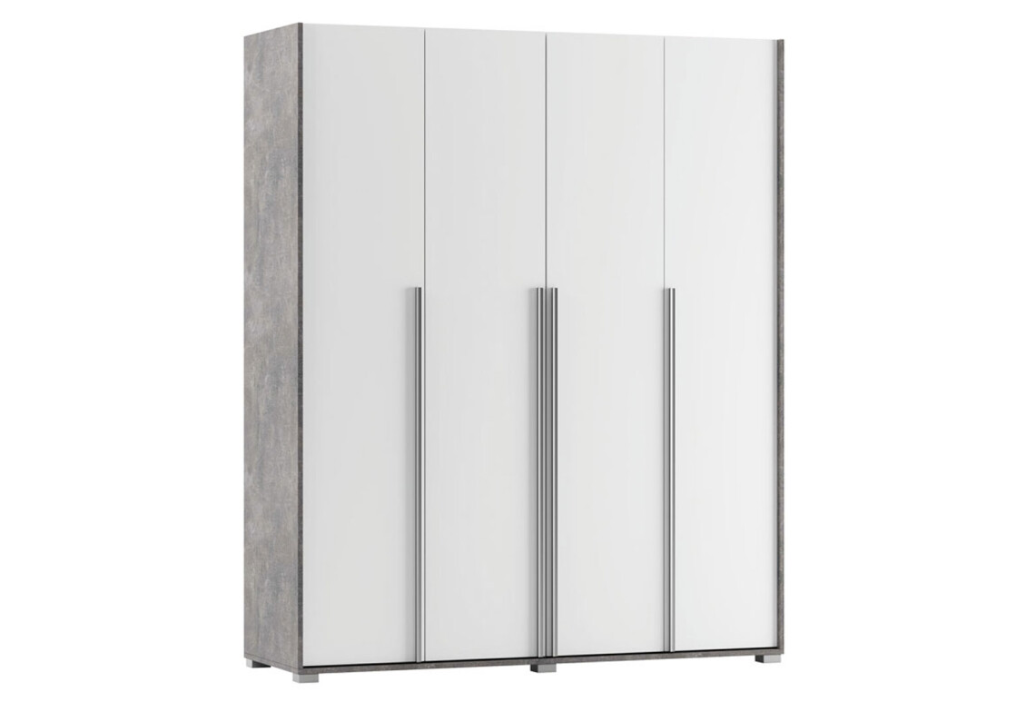 Шафа Алекса 4-дверна 180 см Ательє світлий / Німфеа альба 3