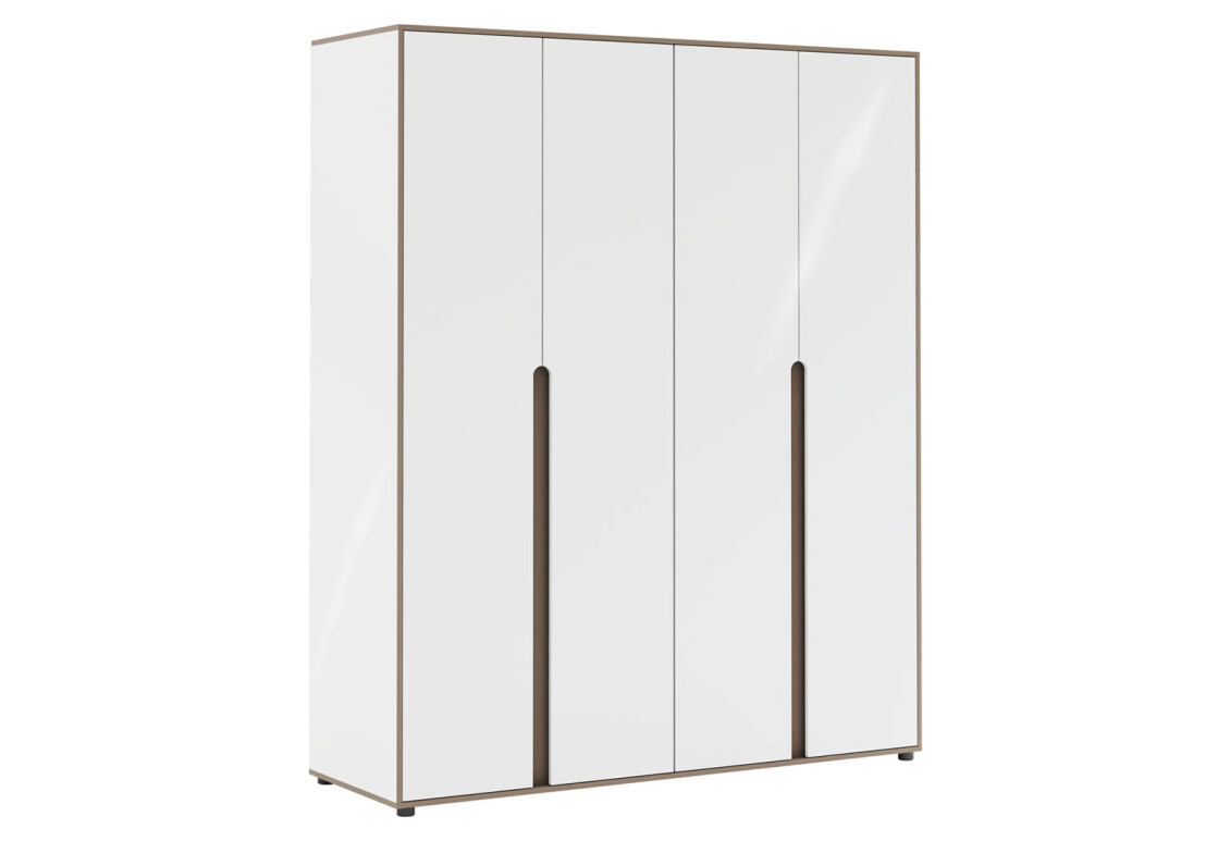 Шафа Лінда 4-дверна 180 см, Німфеа Альба, лак, вставки тоффі