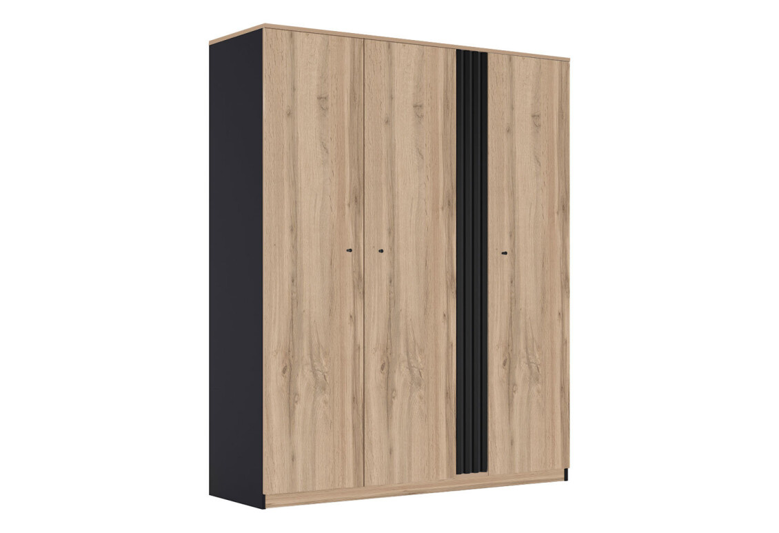 Шафа Тео 3-дверна 170 см дуб артизан / антрацит