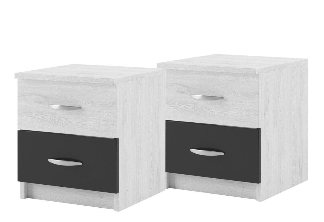 Тумба приліжкова (2шт) Соня New з 2 шухлядами 40 см